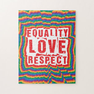 Equality Love and Respect Pride Month Jigsaw Puzzle