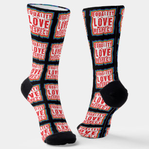 Equality Love and Respect Pride Month Socks