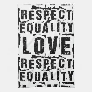 Equality Love and Respect Pride Month Tea Towel