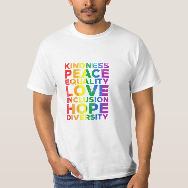 Equality Love Rainbow  T-Shirt (Front)