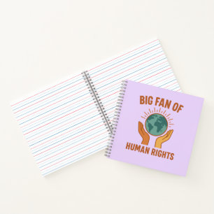 Equality Notes – Big Fan of Human Rights Notebook