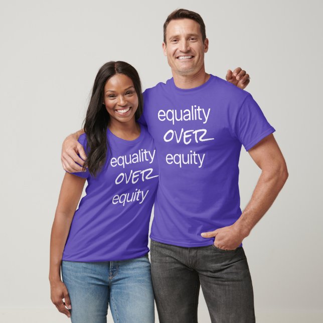 Equality Over Equity Basic Dark T-Shirt (Unisex)