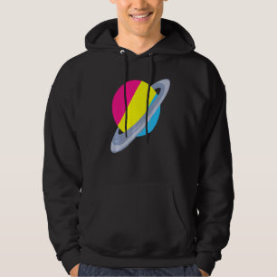 Equality Pan Pride Month Saturn Pansexuality Flag  Hoodie