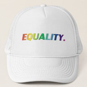Equality pride lgbtq lgbt queer gay rainbow colour trucker hat