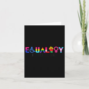 Equality Pride Rainbow Lgbtq Feminist Disability S Card