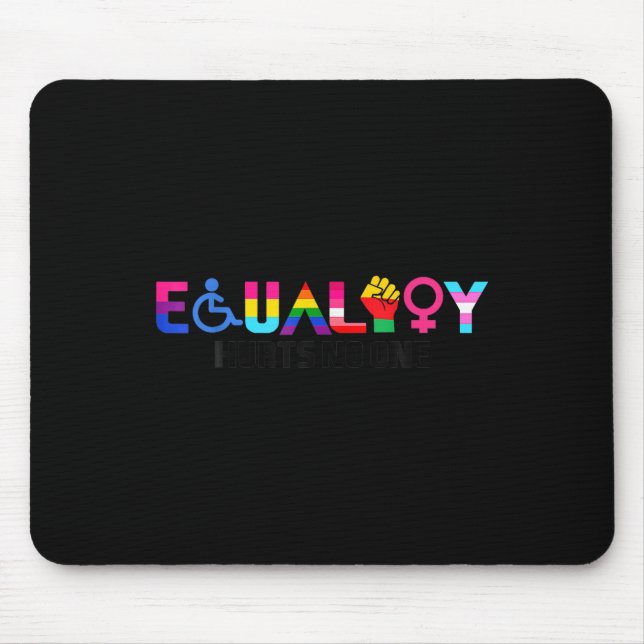 Equality Pride Rainbow Lgbtq Feminist Disability S Mouse Mat (Front)
