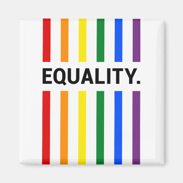 Equality Rainbow Magnet (Front)