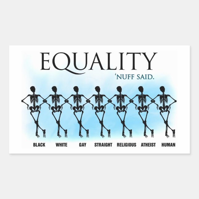 Equality Rectangular Sticker (Front)
