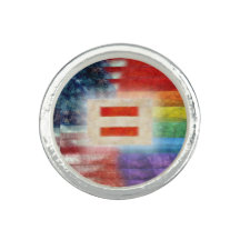 Equality & Rights For All Photo Ring