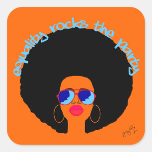 Equality Rocks The Party Square Sticker