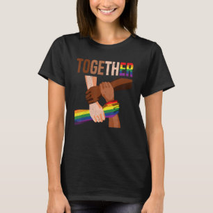 Equality Social Justice Human Rights Together Rain T-Shirt