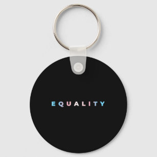 Equality Subtle Trans Pride Flag Transgender Right Key Ring