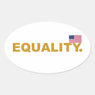 Equality USA Collection 2  Oval Sticker