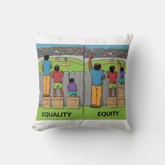 Equality vs Equity – Inspiring Social Justice Cushion