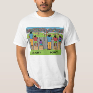 Equality vs Equity – Inspiring Social Justice  T-Shirt