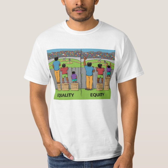 Equality vs Equity – Inspiring Social Justice  T-Shirt (Front)