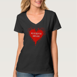 Equality We All Bleed The Same Colour Splatter Hea T-Shirt