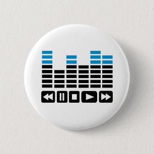 Equalizer 6 Cm Round Badge