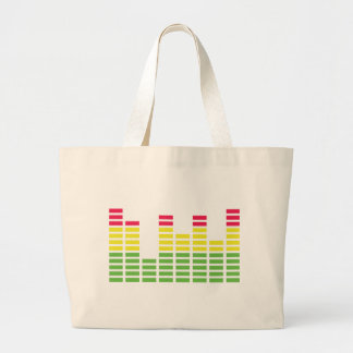 Equalizer Audio Sound Large Tote Bag