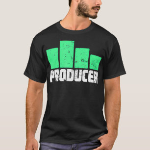 Equalizer Bars  Distressed Music Producer  T-Shirt