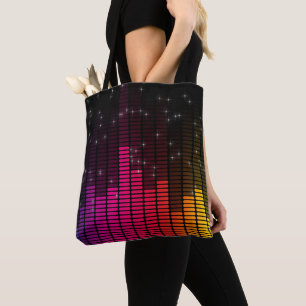 Equalizer Disco Lights Music Volume Crossbody Bag