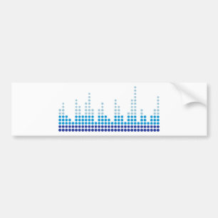 Equalizer music bumper sticker