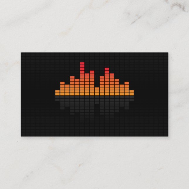 Equalizer - Orange Business Card (Front)
