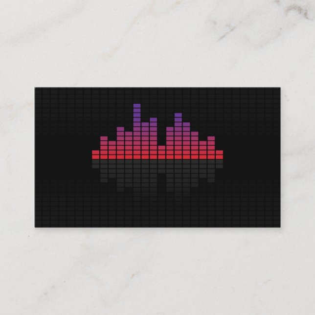 Equalizer - Purple Business Card (Front)