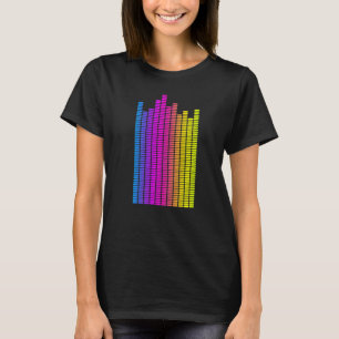 Equalizer Rainbow Music Sound Engineer Audio Patt T-Shirt