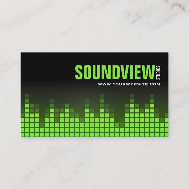 Equalizer Sound Bars Business Card (Front)