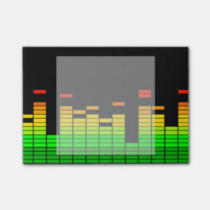 Equalizer Vibes from the Beat of DJ Music decor Post-it Notes