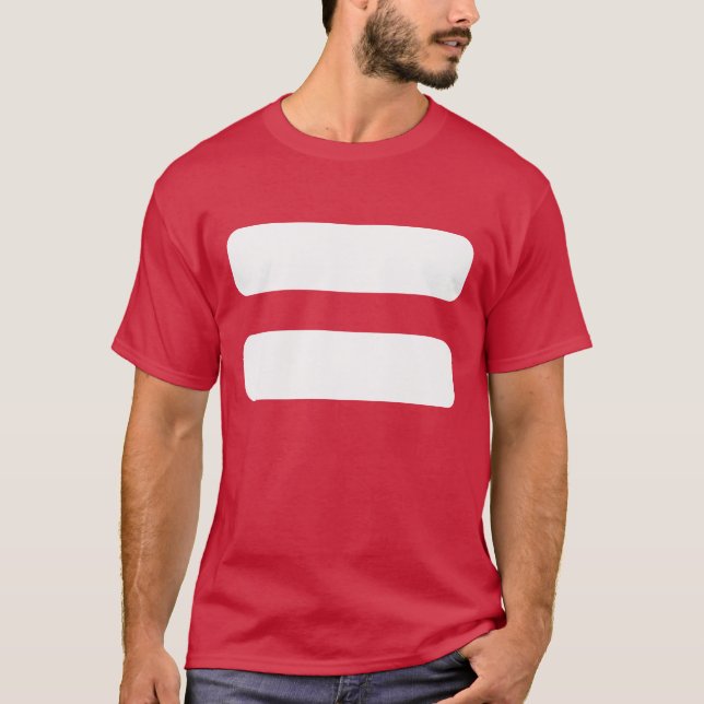 Equals Signs Icon T-Shirt (Front)