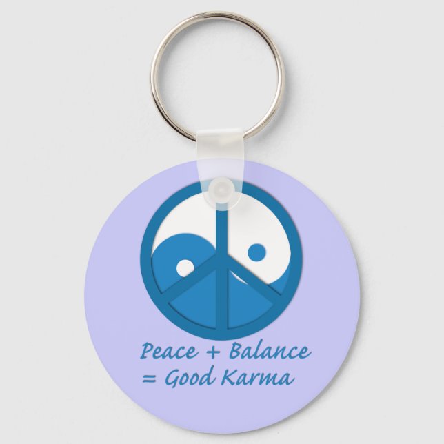 Equation for Good Karma Key Ring (Front)