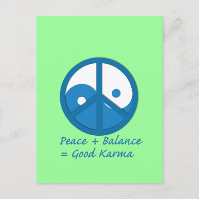 Equation for Good Karma Postcard (Front)