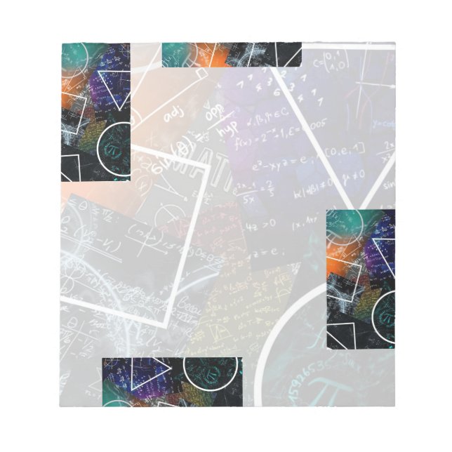 Equations & Geometry Sticky Notes Notepad (Front)
