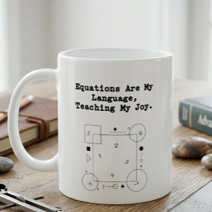 Equations My Language   Teaching My Joy Math Coffee Mug