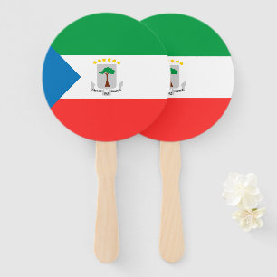 Equatorial Guinea flag Hand Fan