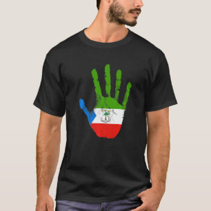 Equatorial Guinea Flag Hand Malabo Equatorial Guin T-Shirt