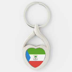 Equatorial Guinea Flag Key Ring