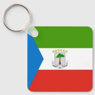 Equatorial Guinea Flag Key Ring