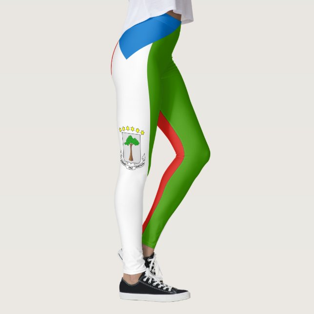 Equatorial Guinea Flag Leggings (Right)