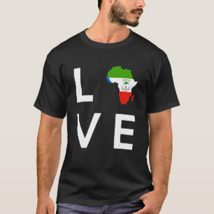 Equatorial Guinea Flag Love Africa Equatorial Guin T-Shirt
