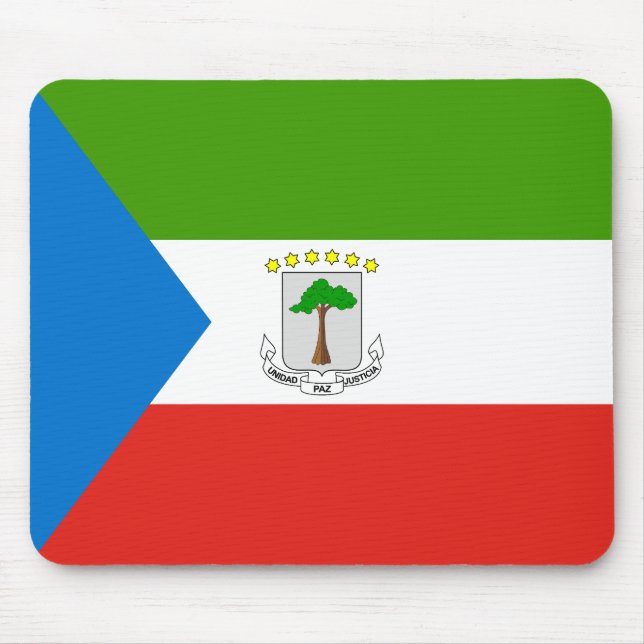 Equatorial Guinea Flag Mouse Mat (Front)