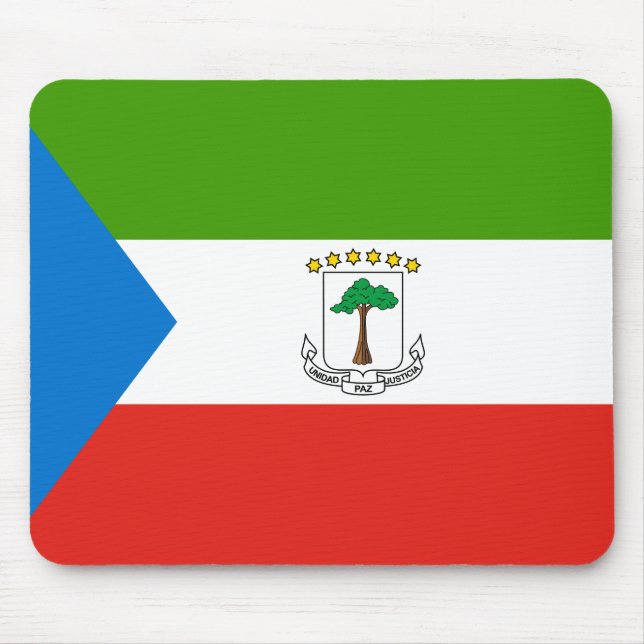 Equatorial Guinea Flag Mouse Mat (Front)