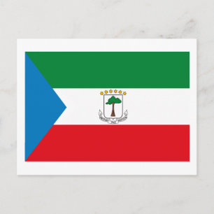 Equatorial Guinea Flag Postcard