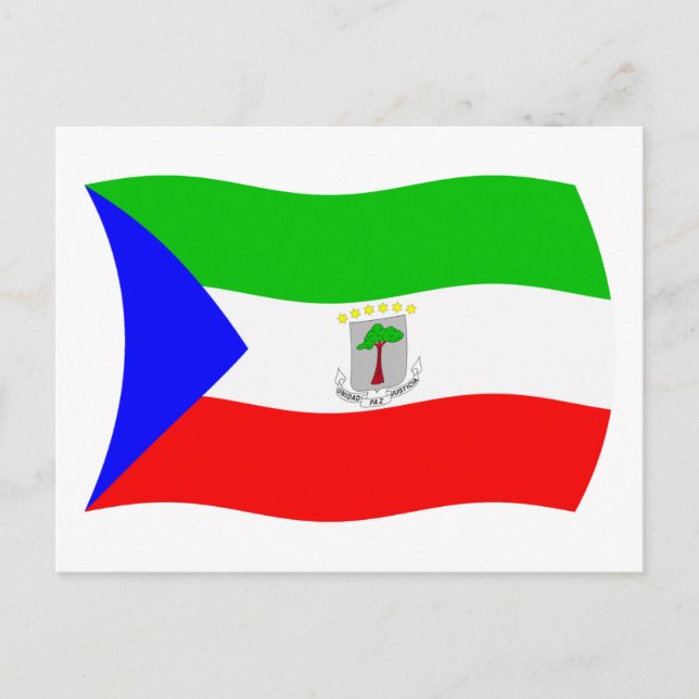 Equatorial Guinea Flag Postcard (Front)