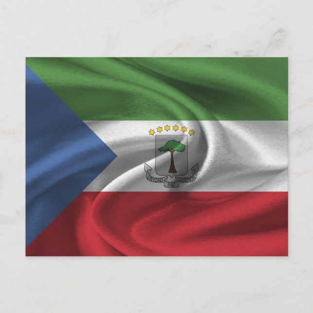 Equatorial Guinea Flag Postcard (Front)