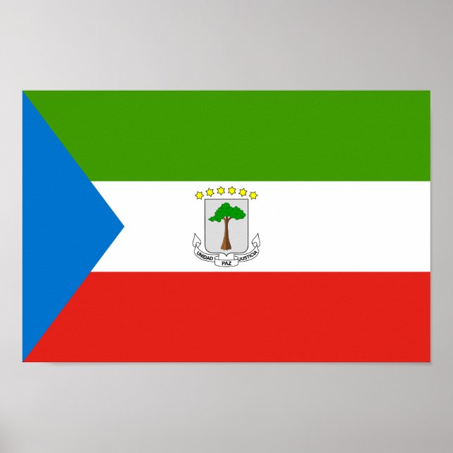 Equatorial Guinea Flag Poster (Front)