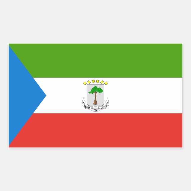 Equatorial Guinea Flag Rectangular Sticker (Front)