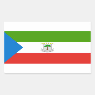 Equatorial Guinea Flag Rectangular Sticker